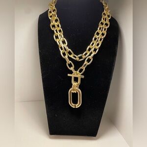Gold  Large link Chain Necklace